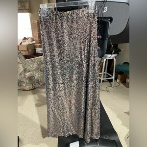Long Sequined Skirt